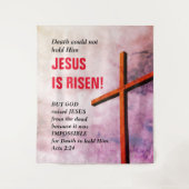 JESUS IS VERREZEN Paaskerk Wandkleed (Voorkant)