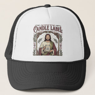 Jesus Kaars Label Jezus Kaars Christelijk Geloof V Trucker Pet