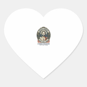 Jesus Kapper Heren Verzorging Grafische T-shirt Ch Hart Sticker