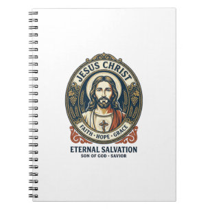 Jesus Kapper Heren Verzorging Grafische T-shirt Ch Notitieboek