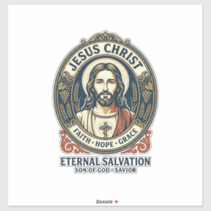 Jesus Kapper Heren Verzorging Grafische T-shirt Ch Sticker