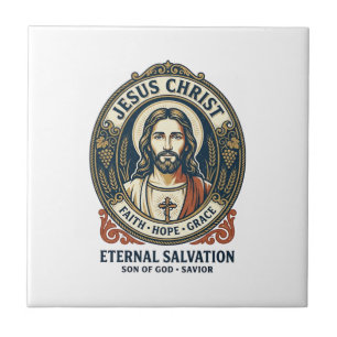 Jesus Kapper Heren Verzorging Grafische T-shirt Ch Tegeltje
