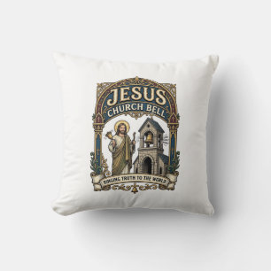 Jesus Kerk Bel Jesus Kerk Bel Christelijk Geloof Kussen