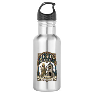 Jesus Kerk Bel Jesus Kerk Bel Christelijk Geloof Waterfles