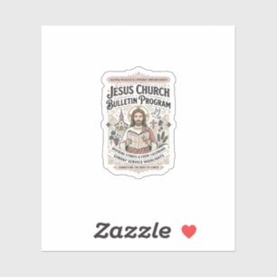 Jesus Kerk Bulletin Programma Jesus Kerk Bulletin Sticker