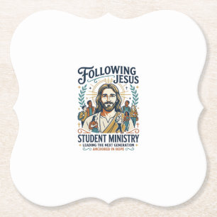 Jesus Kerk Merch Jeugd Kamp Stijl T-shirt Geloof B Kartonnen Onderzetters