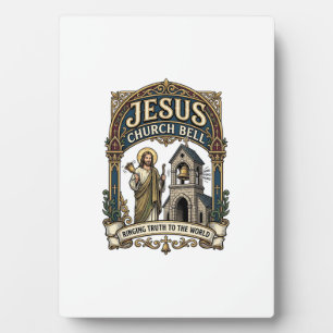 Jesus Kerkbel Jesus Kerkbel Christelijk Geloof Fotoplaat