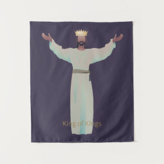 Jesus "King of Kings" Blanket, Christian Gifts Wandkleed