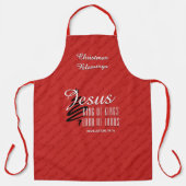 JESUS KING OF KINGS | Kerstmis Schort (Voorkant)