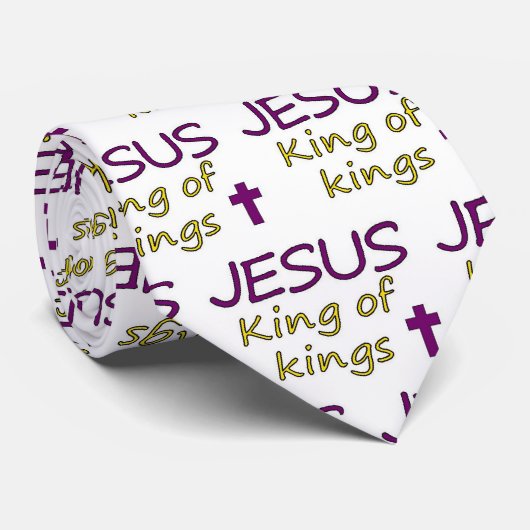 JESUS King of kings Stropdas (Opgerold)