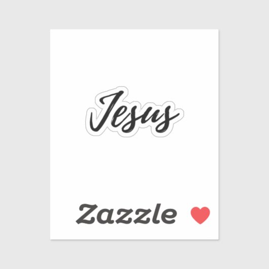 Jesus - kleine sticker (Vel)