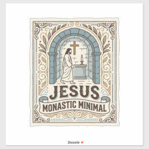Jesus Klooster Minimaal Jezus Klooster Minimaal Ch Sticker