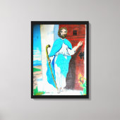 JESUS KNOCKS canvas Afdruk (Voorkant)