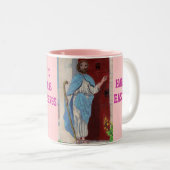 JESUS KNOCKS Tasse de PÂQUES (Devant droit)
