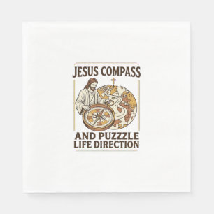 Jesus Kompas En Puzzel Levensrichting Jezus Comp Servet