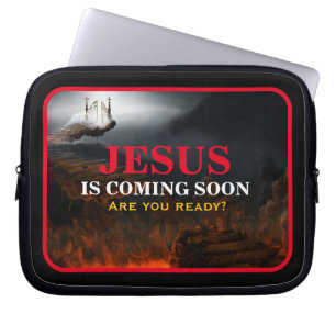 JESUS KOMT BINNENKORT LAPTOP SLEEVE