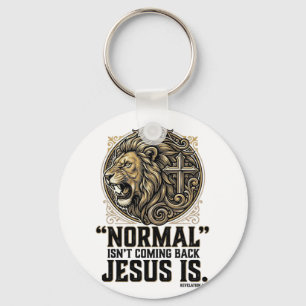 Jesus Komt Terug Leeuw Kruis Christelijk T-shirt Sleutelhanger