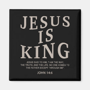 Jesus Koning Christelijke Mannen Jeugd God Goede Z Magneet