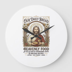 Jesus Kookboek Receptkaart Esthetisch Vintage T-sh Grote Klok