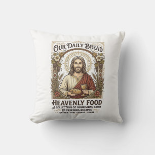 Jesus Kookboek Receptkaart Esthetisch Vintage T-sh Kussen