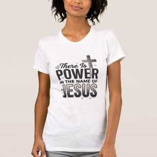 Jesus Kracht Religieus Vintage Typografie T-shirt