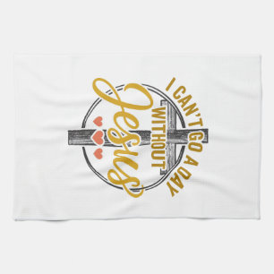 Jesus Kruis Christelijke Typografie Shirt Ontwerp_ Theedoek