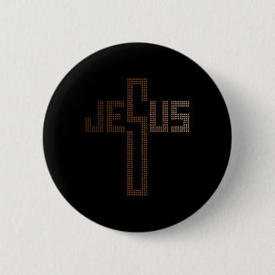 Jesus Kruis Vrouwen Black History Month Mannen Chr Ronde Button 5,7 Cm
