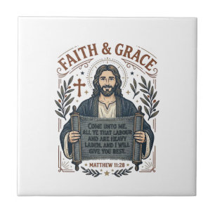 Jesus Kruissteek Vintage T-shirt Christelijke Graf Tegeltje