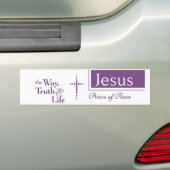 JÉSUS La Façon Vérité Chrétien Sticker Bumper (En voiture)