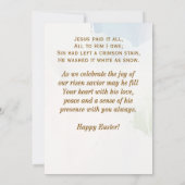 Jésus L'A Payé Tout Chrétien Hymne Pâques Carte Pl (Dos)