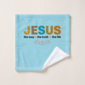 JÉSUS. LA VÉRITÉ, LA VIE. (Gant de toilette)