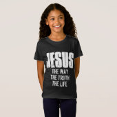 JÉSUS LA VÉRITÉ LA VIE T-shirt (Devant entier)