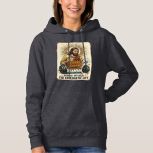 Jesus laat zware halter luidruchtig vallen Gym Lun Hoodie