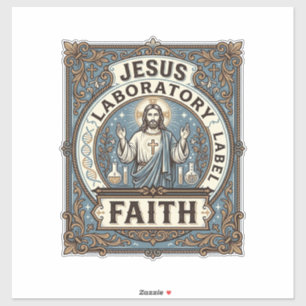 Jesus Laboratorium Label Geloof Jesus Laboratorium