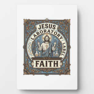Jesus Laboratorium Label Geloven Jesus Laboratoriu Fotoplaat