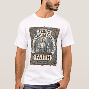 Jesus Laboratorium Label Geloven Jesus Laboratoriu T-shirt