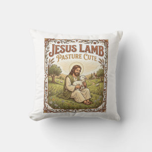 Jesus Lam Weide Schattig Jesus Lam Weide Schattig  Kussen