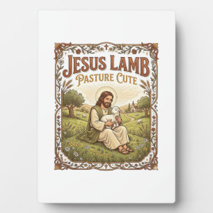Jesus Lam Weide Schattig Jezus Lam Weide Schattig Fotoplaat
