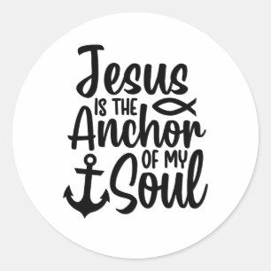 Jésus l'Ancre de Mon âme autocollant