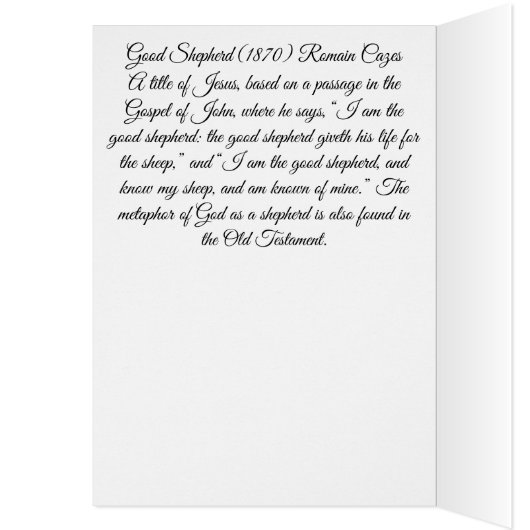 Jésus le Bon Pasteur (Intérieur (Gauche))