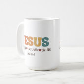 Jésus Le Chemin, La Vérité, La Vie Chrétienne Mug (Devant gauche)