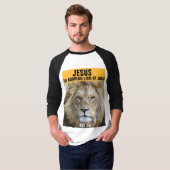 JÉSUS LE LION ROARANT DE JUDAH, REV 5:5 T-SHIRT (Devant entier)