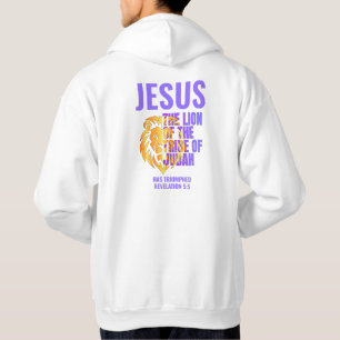JESUS LEEUW VAN DE STAM VAN JUDA Christen Hoodie