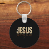 Jesus Let Them See You In Me, Christian Bible Vers Sleutelhanger (Voorkant)