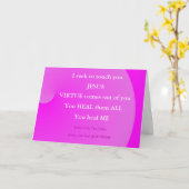 Jésus leur a guéri toutes les cartes d'Ecriture (Fleur jaune)