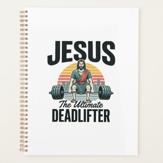 Jésus l'haltérophile ultime vintage (Devant)