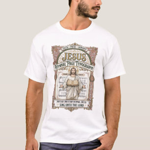 Jesus Liedboek Pagina Typografie Jesus Liedboek Pa T-shirt