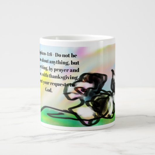 jesus liefde extra grote beker (Voorkant)