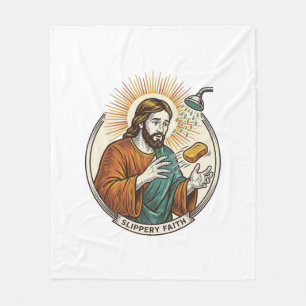 Jesus liet gladde zeep douche bad onhandig Humo Fleece Deken