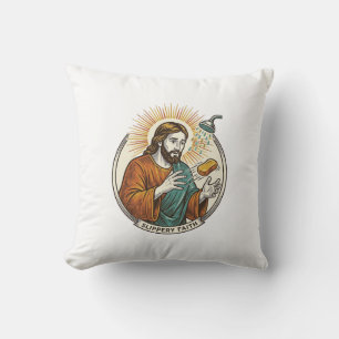 Jesus liet gladde zeep douche bad onhandig Humo Kussen